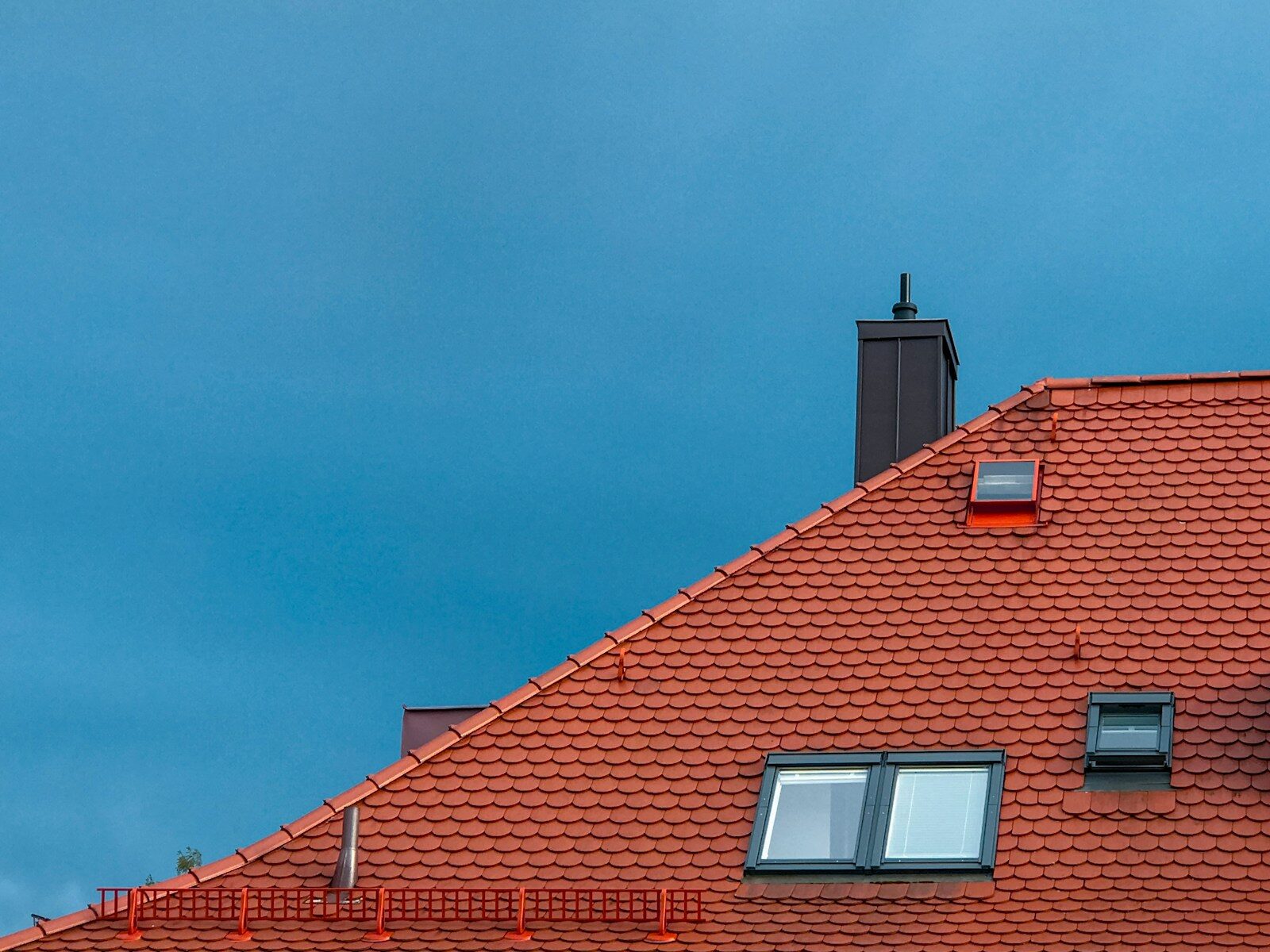red brick roof